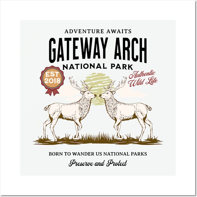 Gateway Arch National Park Wall Art by Alien Bee Outdoors